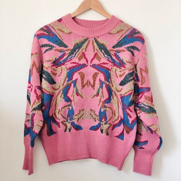 Suncoo Pandor Sweater Pull Pandor-Pink and Gold Parisian sweater - Picture 16 of 16